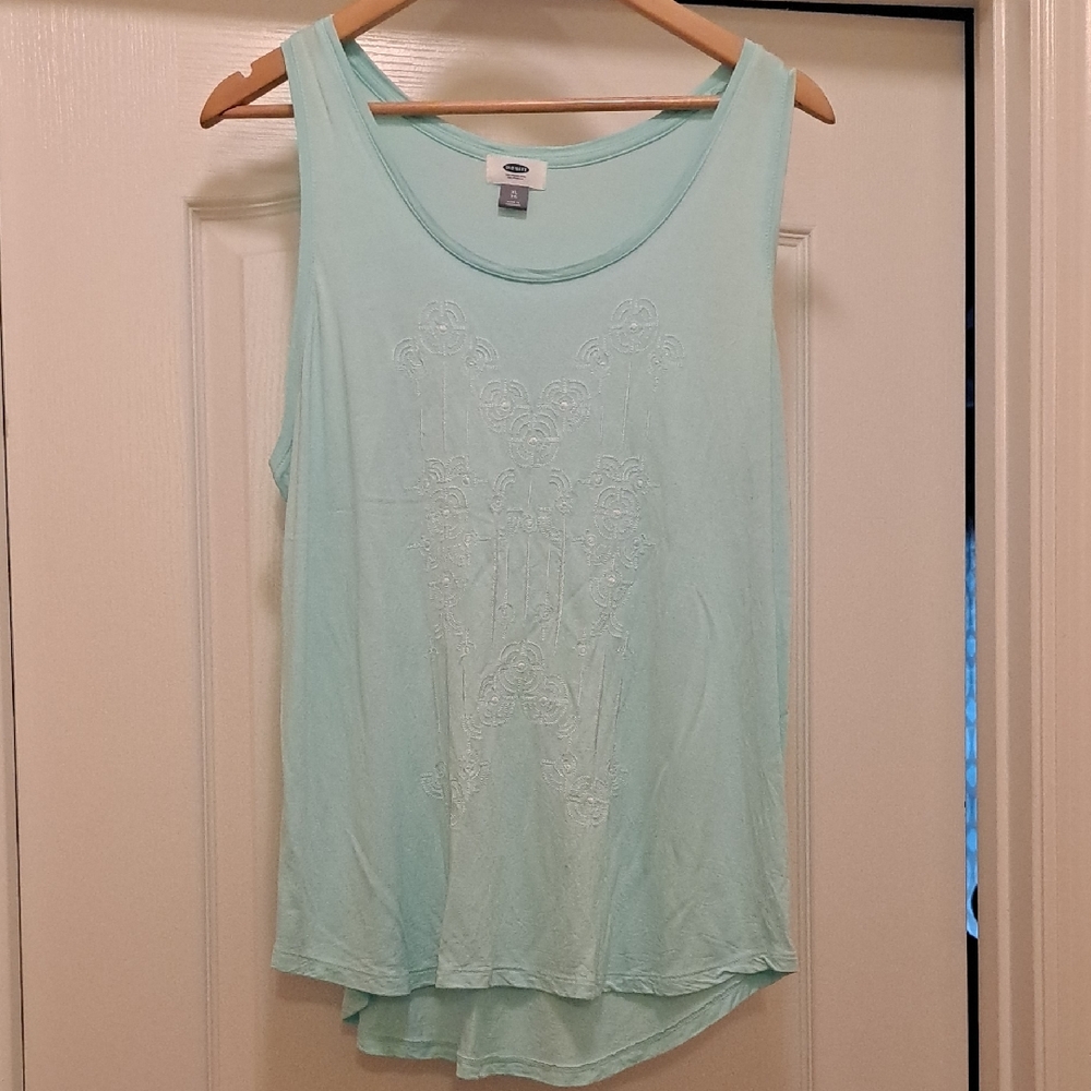 Old Navy Green Relaxed Tank Top